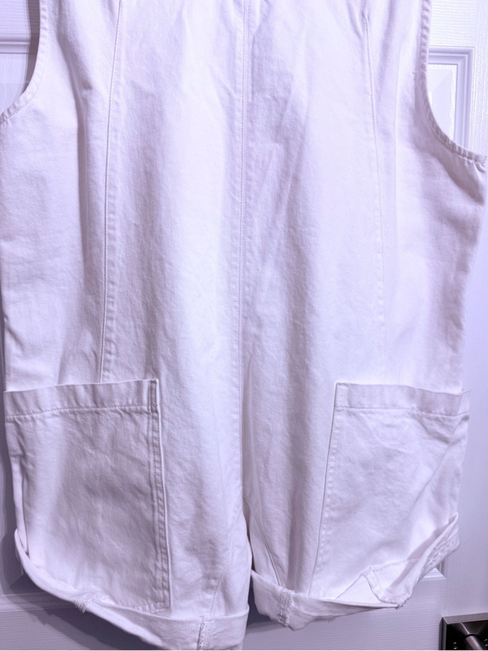 WE.THE.FREE HIGH ROLLER SHORTALL IN OPTIC WHITE - Picture 6 of 8